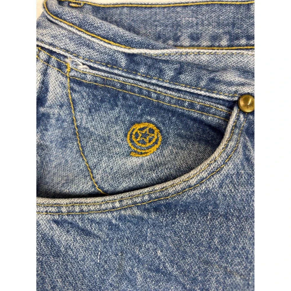 Wrangler George Mens 40x30 Jeans Cowboy Cut Denim Medium Grungy Wash